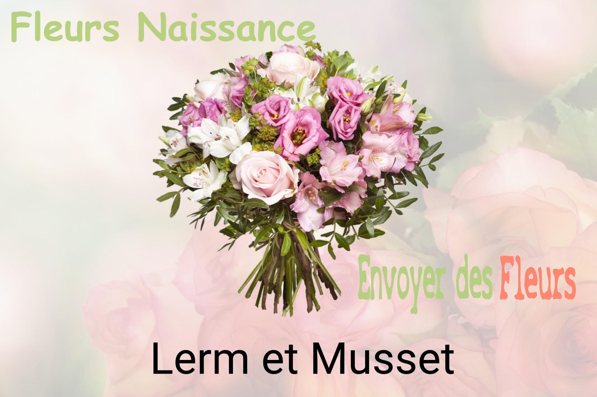 Bouquet de fleurs de naissance livré à Lerm-et-Musset
